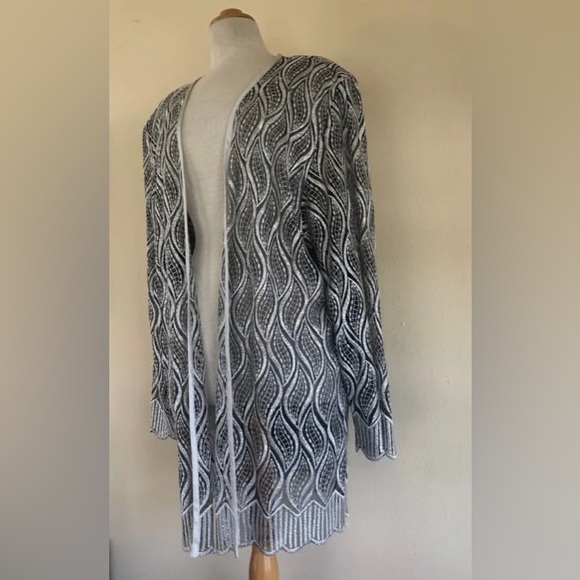 Hosanna Design Silver Lace Art-To-Wear Opening Evening Event Jacket Blazer 🌴 - Picture 2 of 10